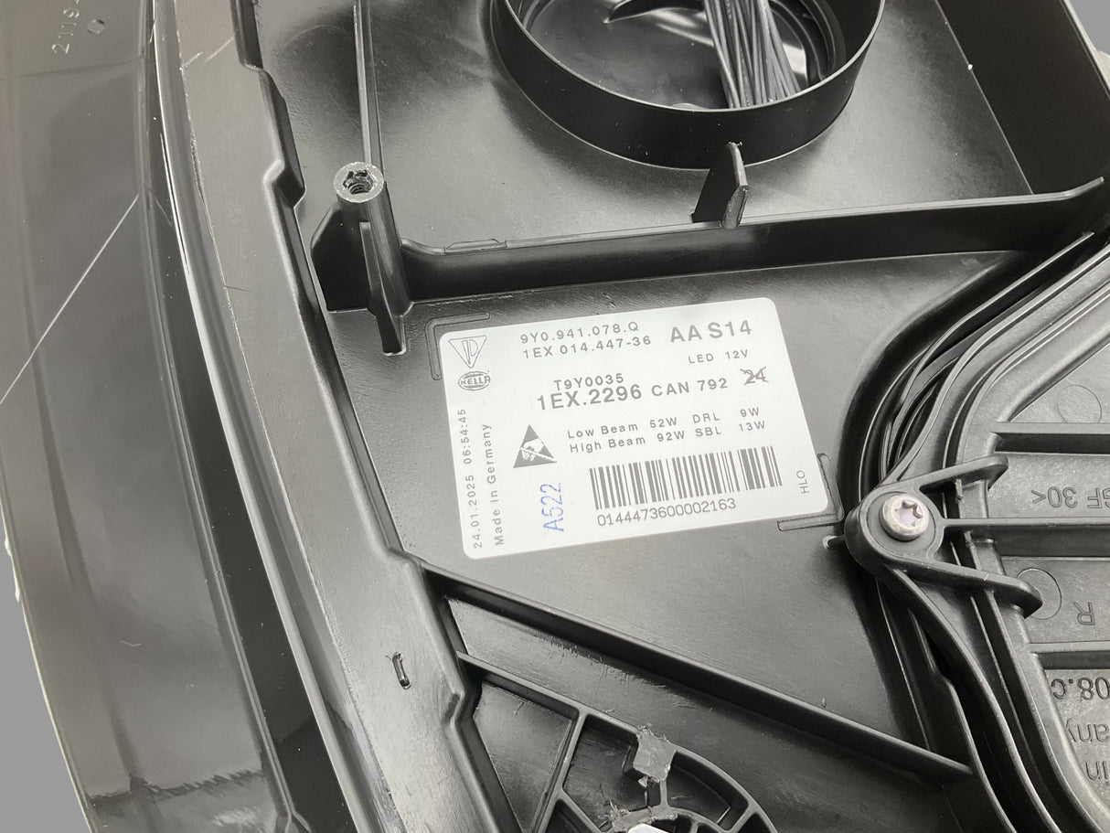OEM 9Y0941078Q PORSCHE CAYENNE Faro Anteriore LED Destro dal 2018 al 2020