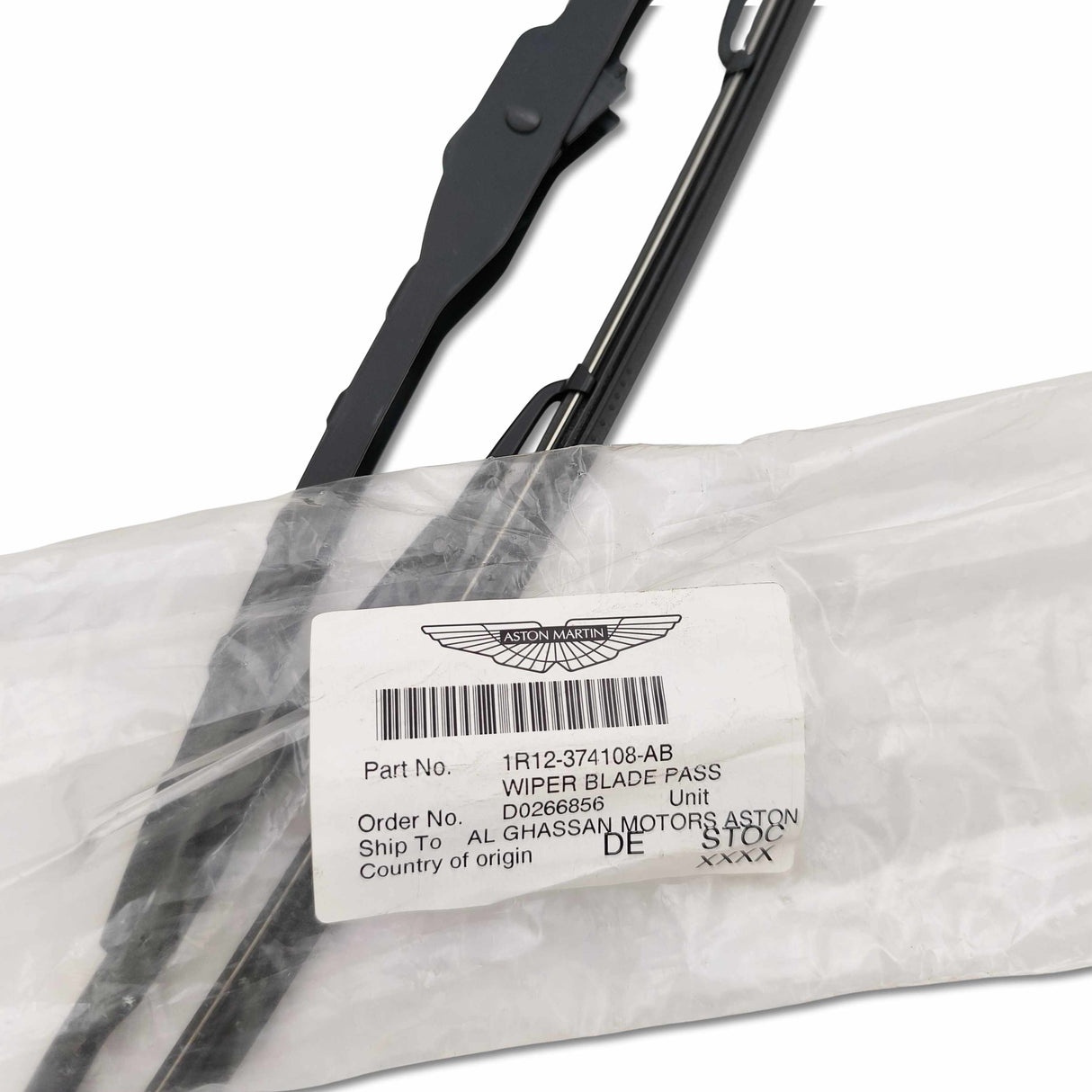 Aston Martin Tergicristallo lato passeggero 1R12-374108-AB
