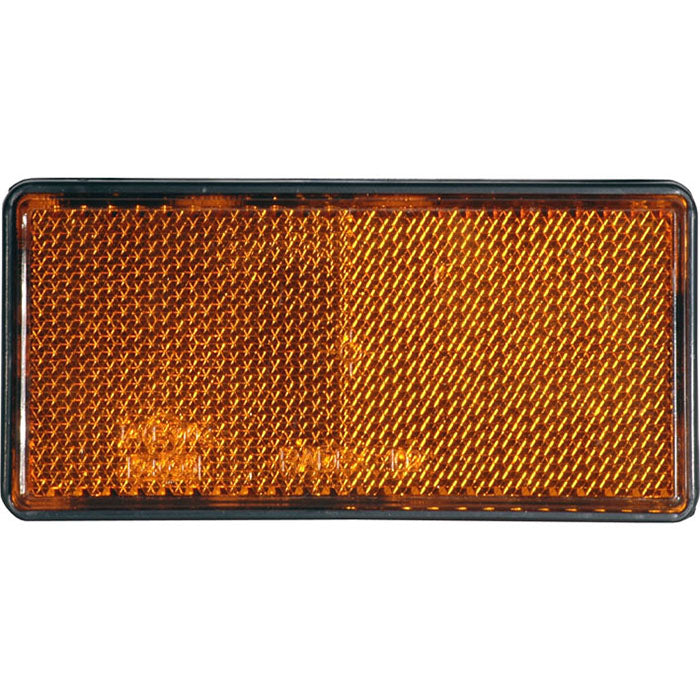UNIVERSALE Catadiottro 51x103 Adesivo Arancione | Fratelli Leo.