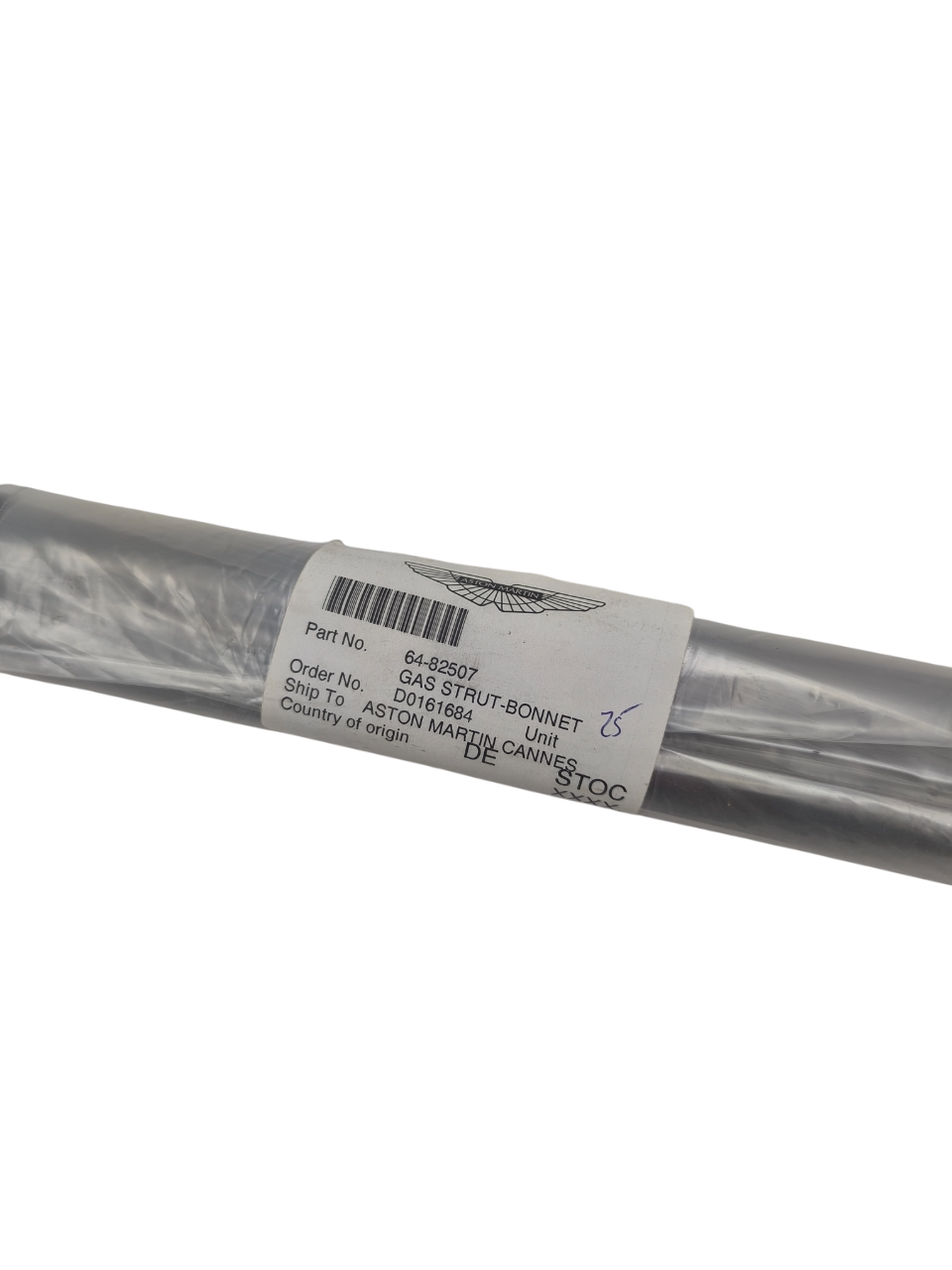Aston Martin Pistone a Gas per Cofano 64-82507