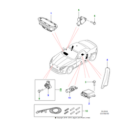 Jaguar Gruppo sensore airbag	C2Z22384