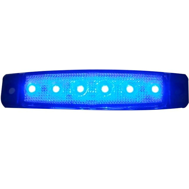 UNIVERSALE Originale Side Marker 6 LED Blu 12/24V | Fratelli Leo.