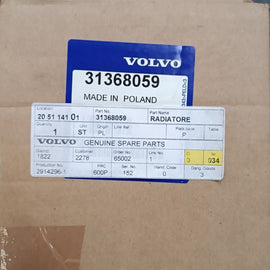 Radiatore di Volvo Originale OEM 31368059